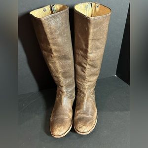 FRYE BOOTS, size 11, Brown, “Melissa Double Sole Button” ,  PRE-LOVED